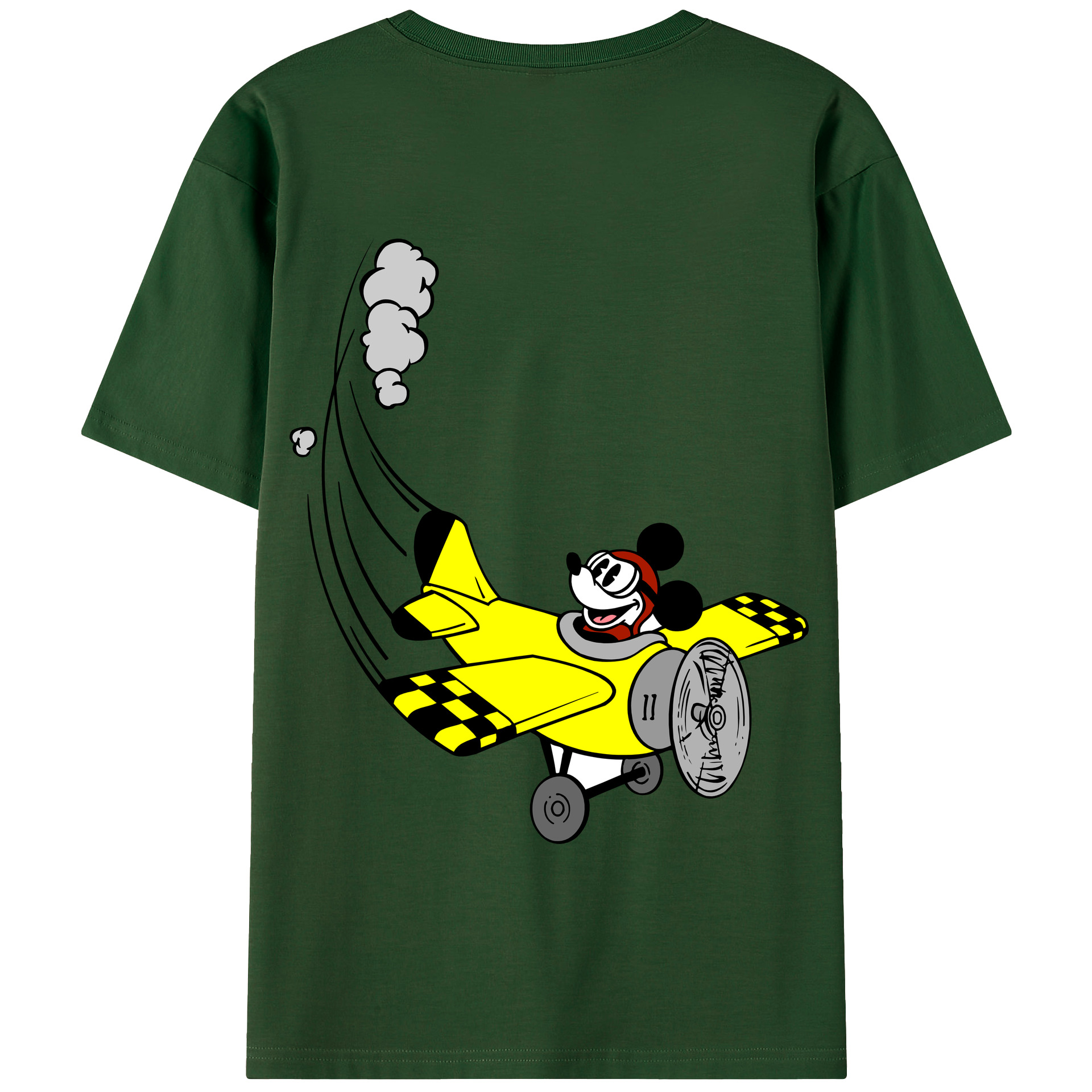 （画像用） ミッキーマウス Mickey Mouse 綿100％半袖Tシャツ（背面プリント）